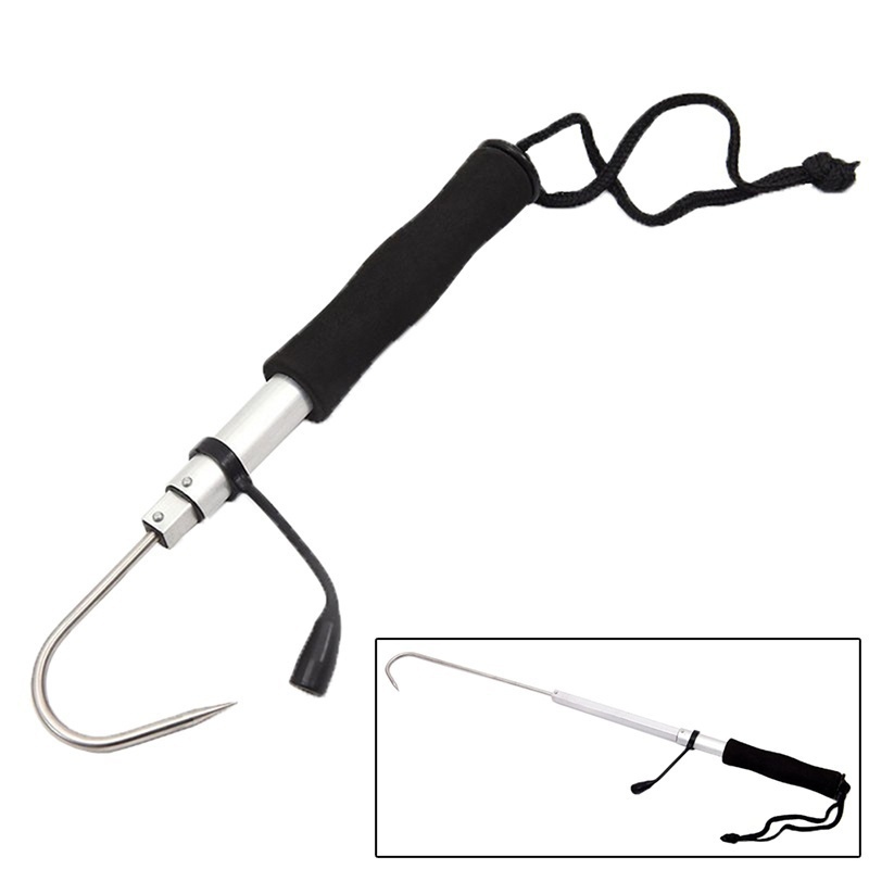 Landing Net Telescopic - Teleskopowy, wysuwany gaff do ryb ze