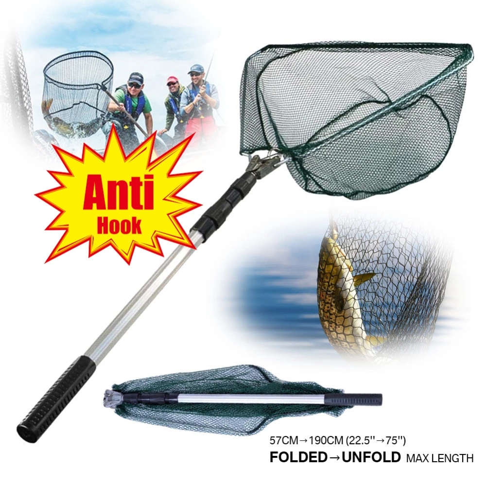 Landing Net Telescopic - 190cm 92cm 55cm Teleskopowa podbierak Składana