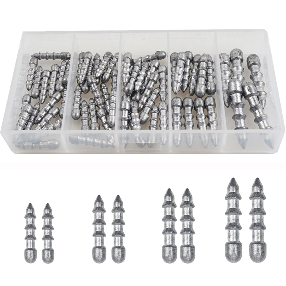 Fishing Equipment Used - 60 SZTUK Obciążniki do gwoździ Worm