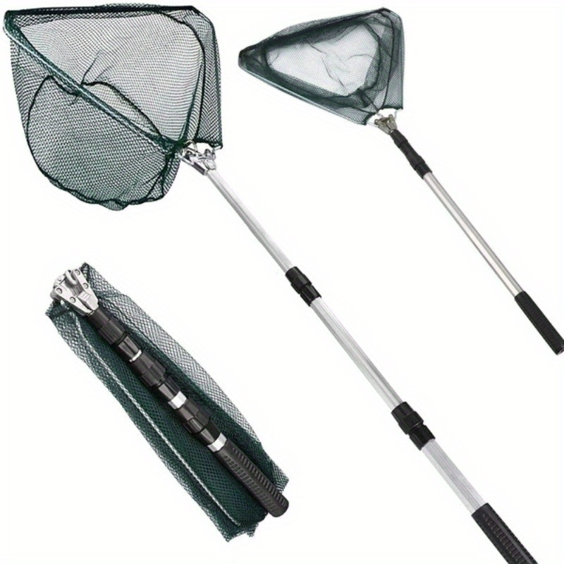 Landing Net Telescopic - Składany trójkątny podbierak wędkarski z teleskopową