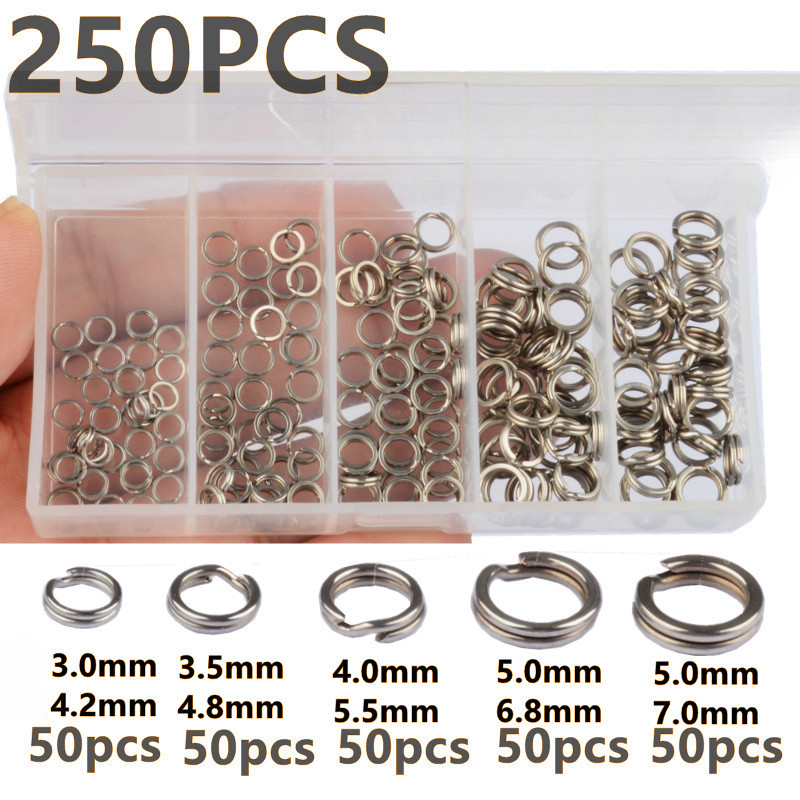 Fishing Equipment Used - 250 szt. 5 Rozmiarów Wytrzymałe, Mocne