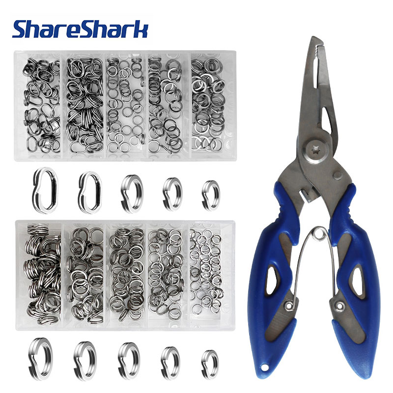 Fishing Equipment Used - ShareShark 200 szt. Stalowe kółka łącznikowe