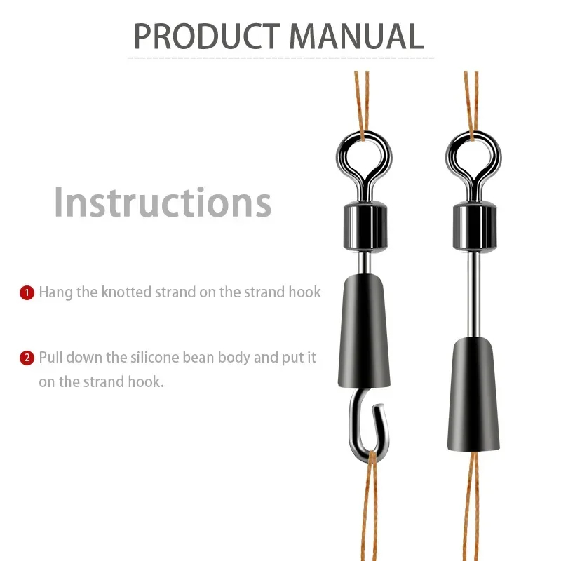 30-90 szt. Krętlik z łożyskiem – Fishing Equipment Used recenzja i cena