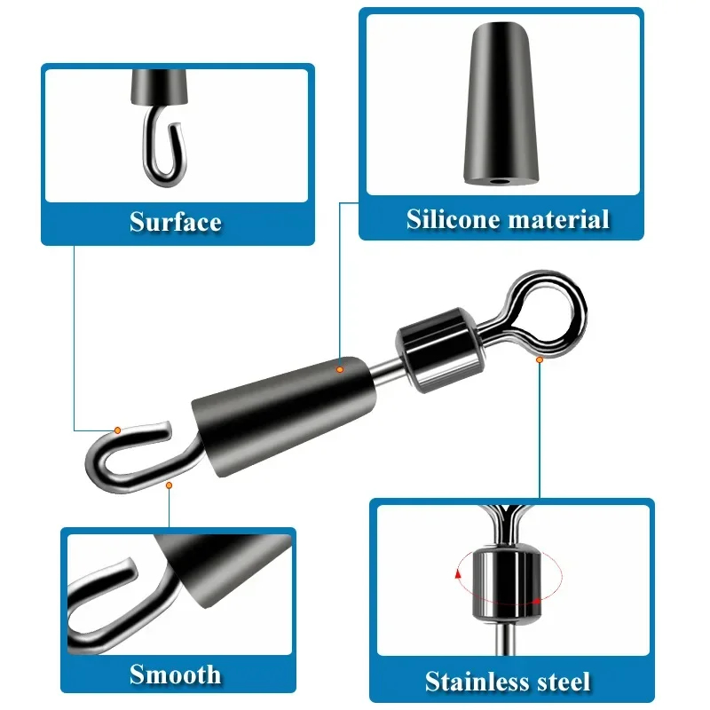 30-90 szt. Krętlik z łożyskiem – Fishing Equipment Used recenzja i cena