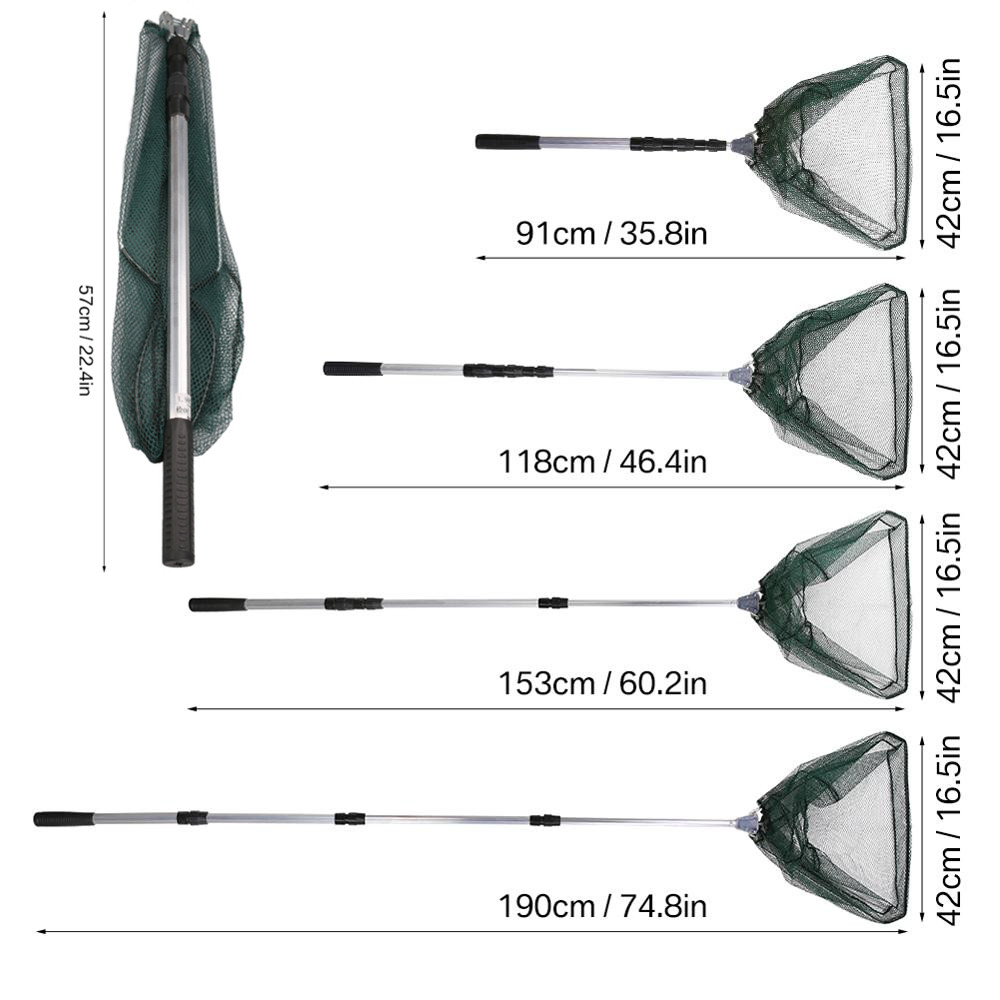 190cm 92cm 55cm Teleskopowa po – Landing Net Telescopic recenzja i cena