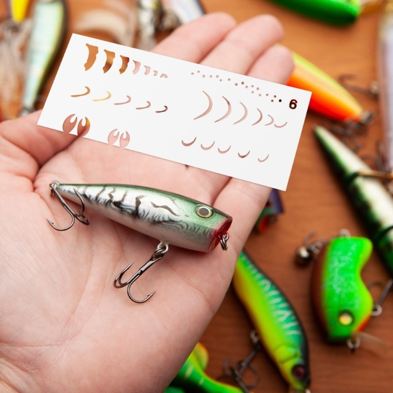 6 szt. Szablony do malowania p – Fishing Equipment Used recenzja i cena