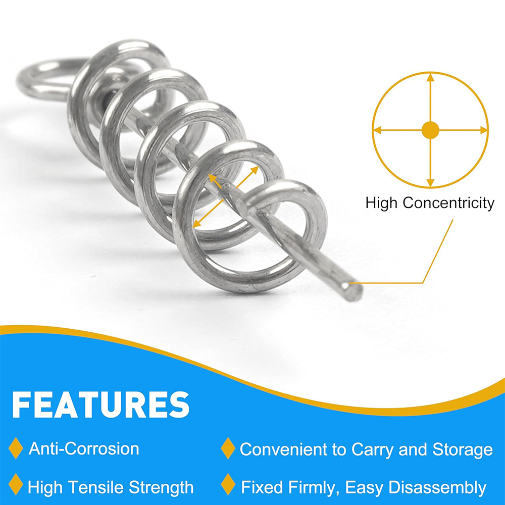 50Pcs Spring Twist Lock Fishin – Fishing Equipment Used recenzja i cena